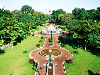 Cải tạo vườn hoa Lê Chân